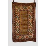 Gendje lattice rug, south east Caucasus, late 19th/early 20th century, 7ft. X 4ft. 2in. 2.13m. X 1.