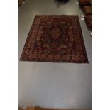 Tabriz pictorial carpet, signed, north west Persia, circa 1950s-60s, 12ft. 7in. X 9ft. 11in. 3.