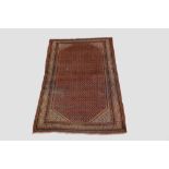 Saraband carpet, north west Persia, circa 1940s-50s, 10ft. 1in. X 6ft. 7in. 3.07m. X 2.01m.