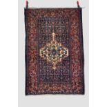 Senneh rug, north west Persia, circa 1930s, 5ft. 1in. X 3ft. 4in. 1.55m. X 1.02m. Slight wear in