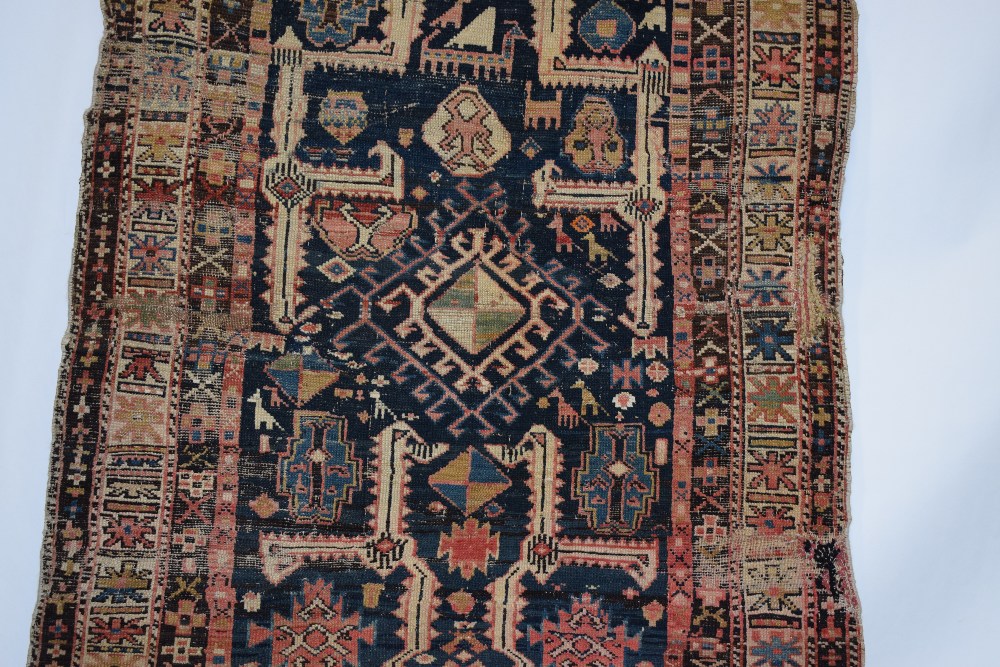 Two Caucasian rugs, early 20th century, the first, Derbend rug fragment, north east Caucasus, 4ft. - Image 8 of 24