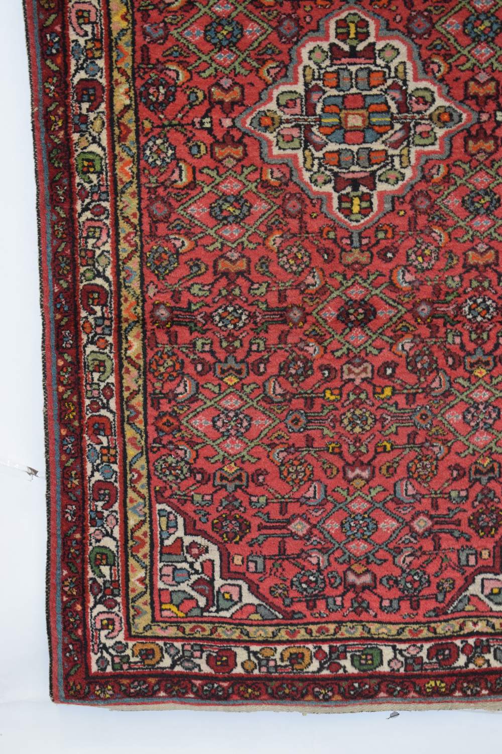 Hamadan rug, north west Persia, circa 1930s-40s, 7ft. 1in. x 3ft. 8in. 2.16m. x 1.12m. Red field - Image 5 of 10