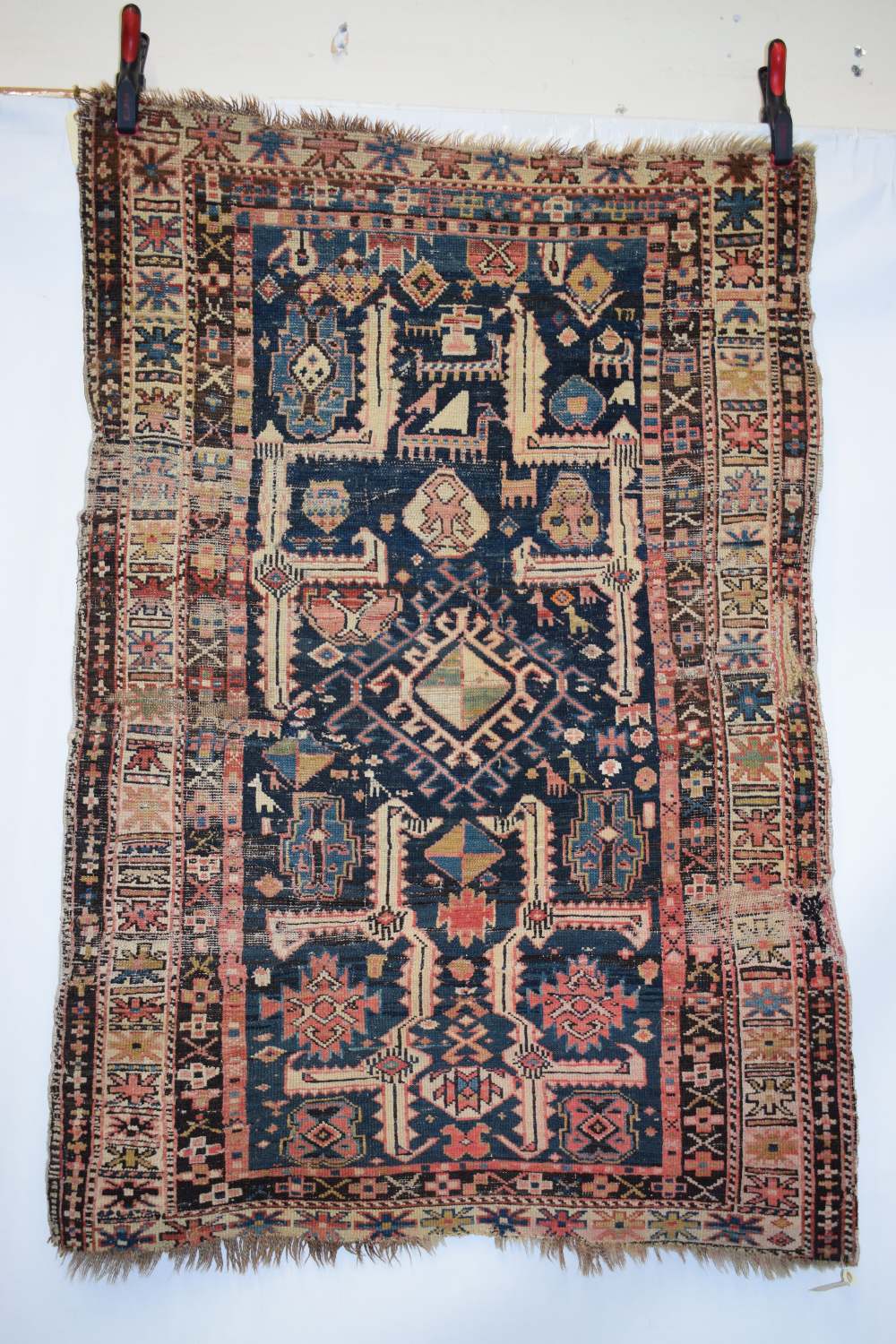 Two Caucasian rugs, early 20th century, the first, Derbend rug fragment, north east Caucasus, 4ft. - Image 2 of 24