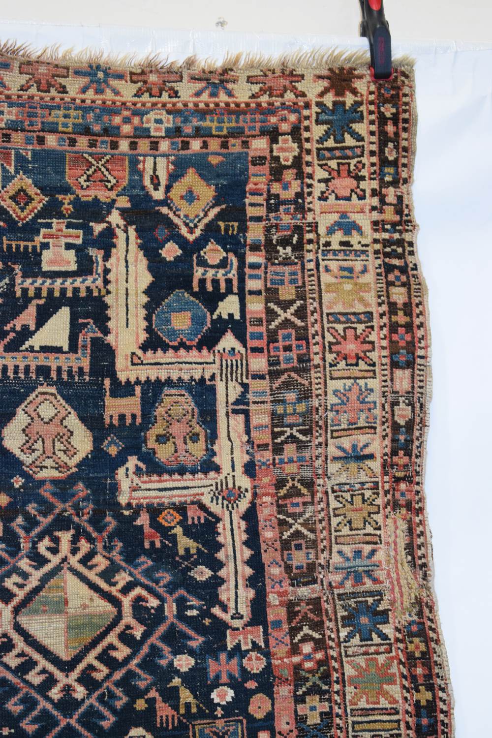 Two Caucasian rugs, early 20th century, the first, Derbend rug fragment, north east Caucasus, 4ft. - Image 4 of 24
