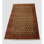 Qum carpet, south central Persia, circa 1930s-40s, 9ft. 4in. X 5ft. 11in. 2.85m. X 1.80m. Slight