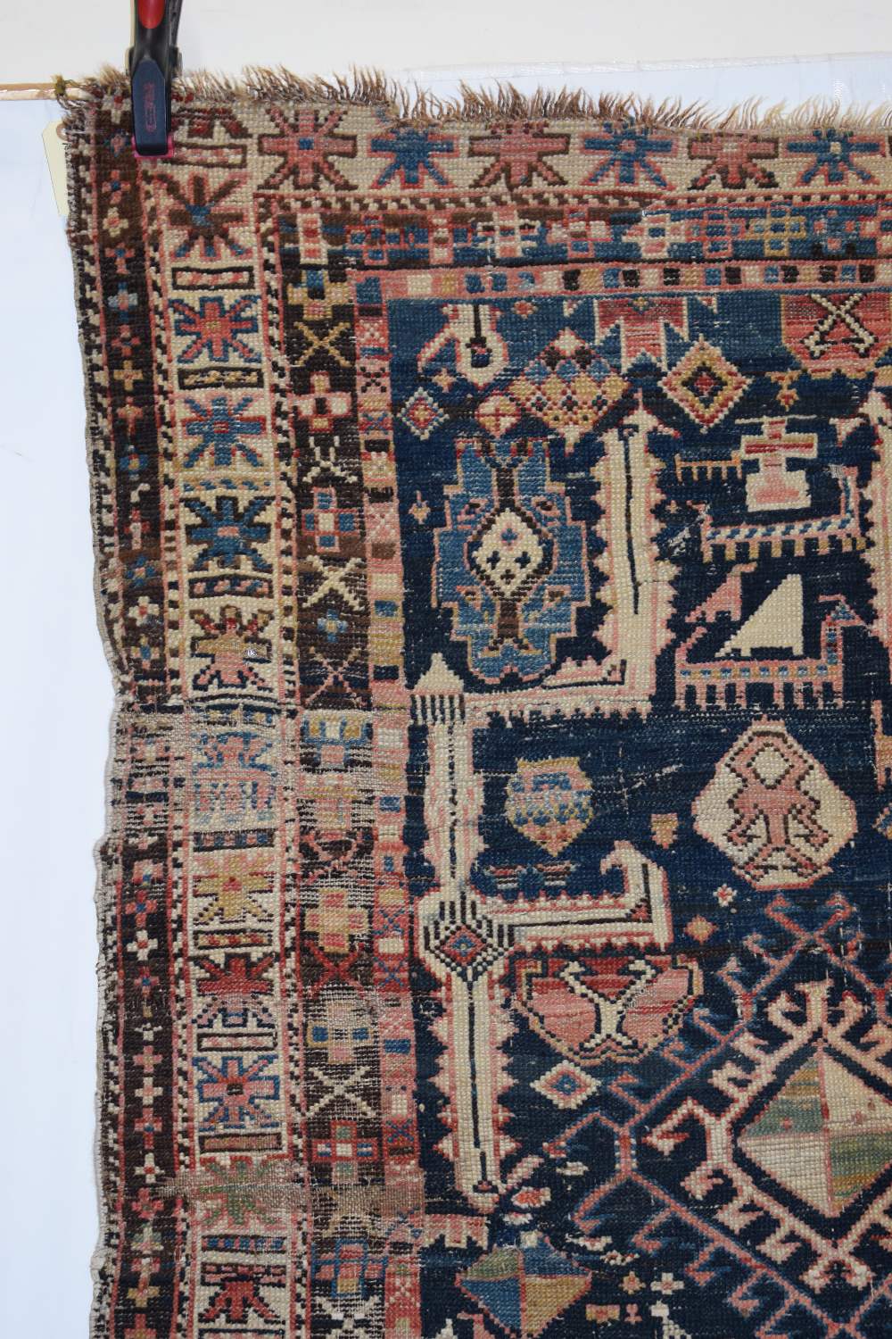 Two Caucasian rugs, early 20th century, the first, Derbend rug fragment, north east Caucasus, 4ft. - Image 5 of 24