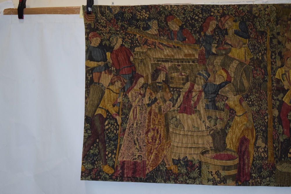Decorative printed tapestry panel, second half 20th century, 39in. X 72in. 99cm. X 183cm. - Image 3 of 6
