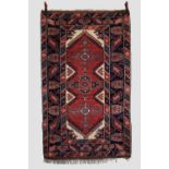 Dosmealti village rug, central Anatolia, circa 1930s-40s, 6ft. 4in. X 3ft. 11in. 1.93m. X 1.20m.