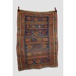 Jaf Kurd rug, north west Persia, circa 1920s-30s, 6ft. 10in. X 4ft. 10in. 2.08m. X 1.47m. Overall