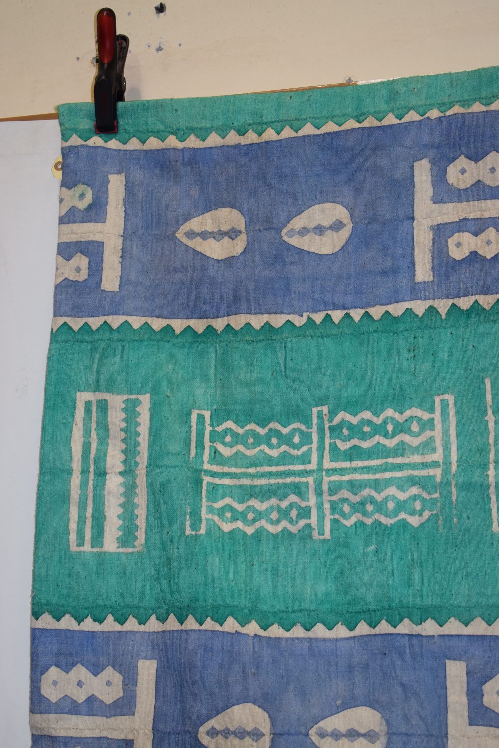 Five African 'Mud' or Bogolan cloths, Mali, west Africa, 20th century, the cotton strips dyed in - Image 11 of 22