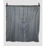 Mianeh blue and white striped jajim, north west Persia, circa 1950s, 5ft. 10in. x 5ft. 4in. 1.78m. X