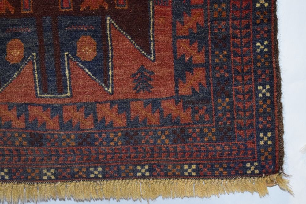 Two Baluchi rugs, north Afghanistan, second half 20th century, the first, 4ft. 6in. X 2ft. 11in. 1. - Image 6 of 13