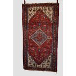 Two north west Persian rugs, circa 1930s-40s, the first, Hamadan, 6ft. 6in. X 3ft. 6in. 1.98m. X 1.