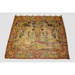 Decorative pastoral landscape tapestry, France, circa 1920s, 6ft. 7in. X 7ft. 2in. 2.01m. X 2.18m.