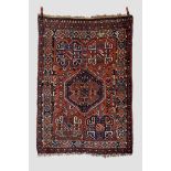 Fars rug, Shiraz district, south west Persia, circa 1930s-40s, 6ft. 6in. X 4ft. 5in. 1.98m. X 1.35m.