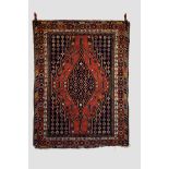 Mazlaghan rug, north west Persia, circa 1930s, 6ft. 4in. X 4ft. 9in. 1.93m. X 1.45m. Small areas