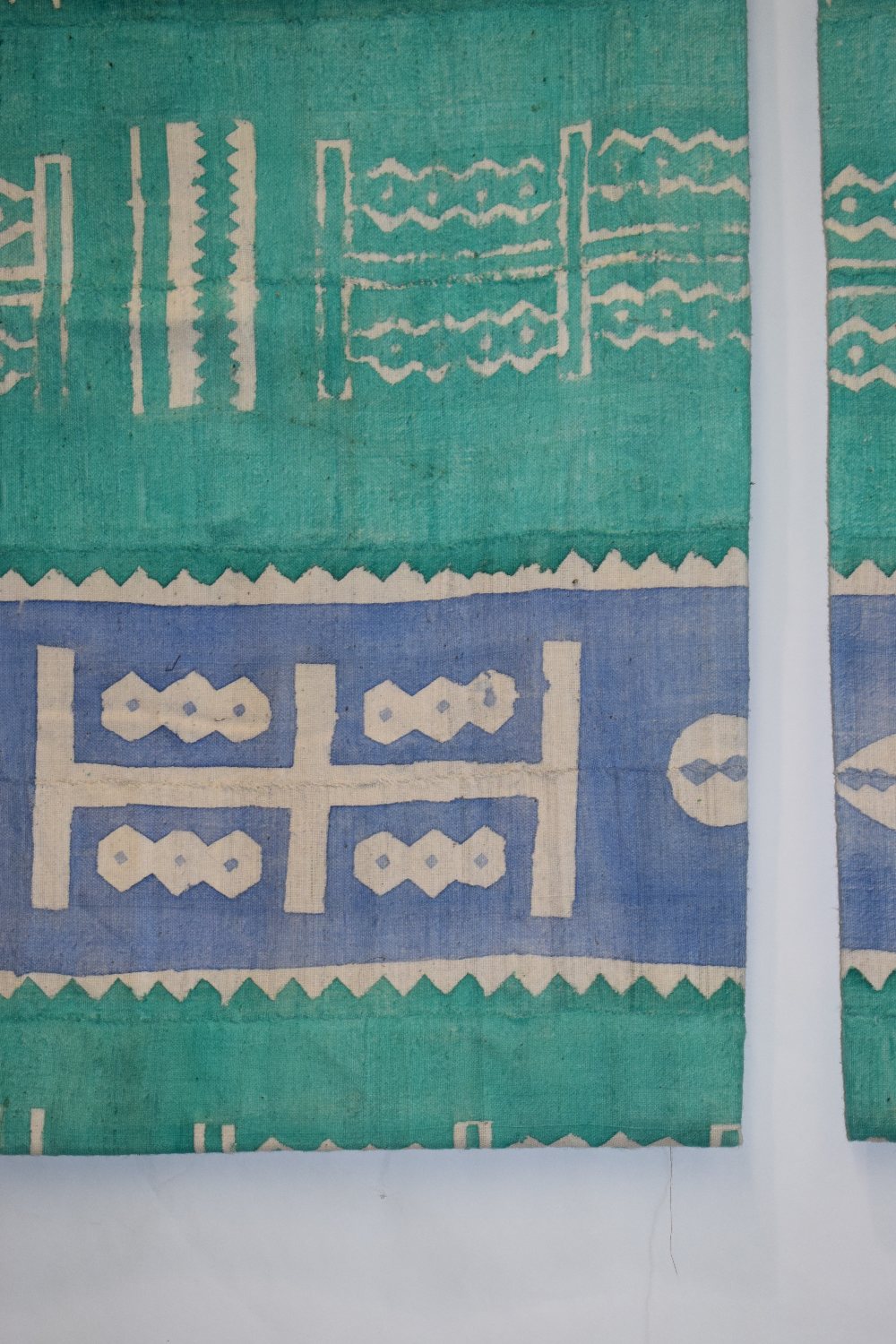 Five African 'Mud' or Bogolan cloths, Mali, west Africa, 20th century, the cotton strips dyed in - Image 9 of 22