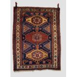Karaja rug, north west Persia, circa 1930s, 5ft. 2in. x 3ft. 11in. 1.58m. x 1.20m. Some wear in
