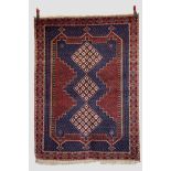 Afshar rug, Sirjan district, south east Persia, circa 1970s, 6ft. 3in. x 4ft. 7in. 1.91m. x 1.40m.