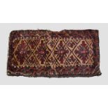 Baluchi balisht, Khorasan, north east Persia, late 19th century, 2ft. 8in. X 1ft. 5in. 0.81m. X 0.