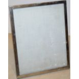 A silver photograph frame with detachable black leather covered easel base, 10in (25.25cm) x 8in (