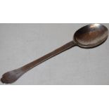 A seventeenth century provincial childs spoon, Makers mark AM struck three times to the trifid end