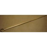 A George II early ring top meat skewer, Maker John Luff, 12.5in (32cm) circa 1740, 4oz (127gm)