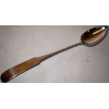 A Regency Scottish silver fiddle pattern basting spoon, 13in (33cm) Maker George Fenwick,