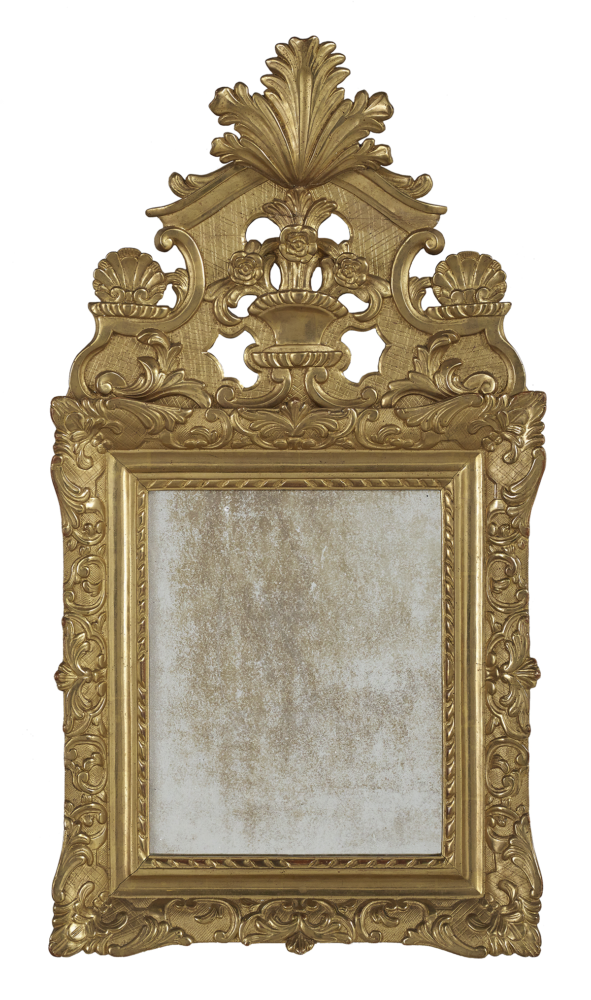 French Baroque-Style Giltwood Mirror