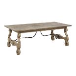 Spanish-Style Oak Guard Room Table