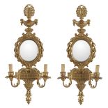 Pair of Italian Mirrored Sconces