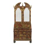 Queen Anne-Style Gilt-Japanned Secretary