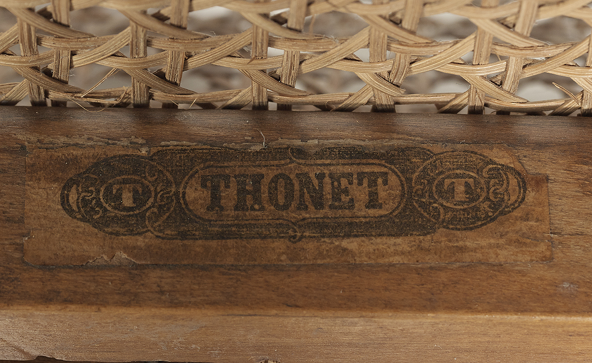 Labeled Gebruder Thonet Bentwood Chaise Longue - Image 3 of 3