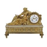 Napoleon III Figural Mantel Clock