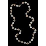 Moonstone and Diamond Necklace