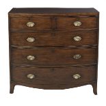 Regency Mahogany Bowfront Chest