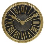 Gilt-Metal and Wood Gallery Clock Plaque