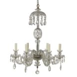 Anglo-Irish-Style Cut Crystal Chandelier