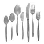 Set of Jensen "Cypress" Sterling Silver Flatware