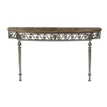 A. Bergue Onyx-Top Console Table