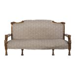 American Egyptian Revival Rosewood Sofa