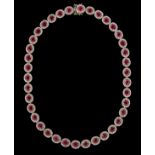 Ruby and Diamond Necklace