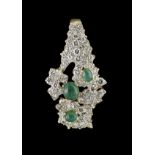 Diamond and Emerald Pendant