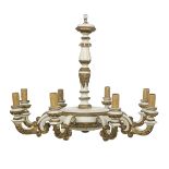 Italian Parcel-Gilt Chandelier