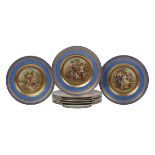 Set of Eight Royal Vienna-Style Cabinet Plates