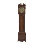Edwardian Inlaid Mahogany Tall Case Clock