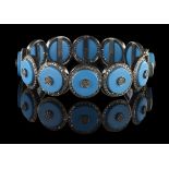 Turquoise and Diamond Bangle Bracelet