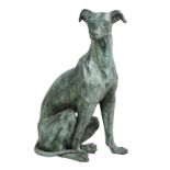 Continental Patinated Bronze Whippet