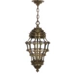 French Baroque-Style Bronze Chandelier/Lantern