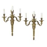 Pair of Louis XVI-Style Bronze Sconces